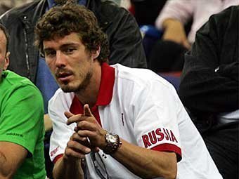 Марат Сафин на полуфинале Кубка Дэвиса в Москве. Фото daviscup.com